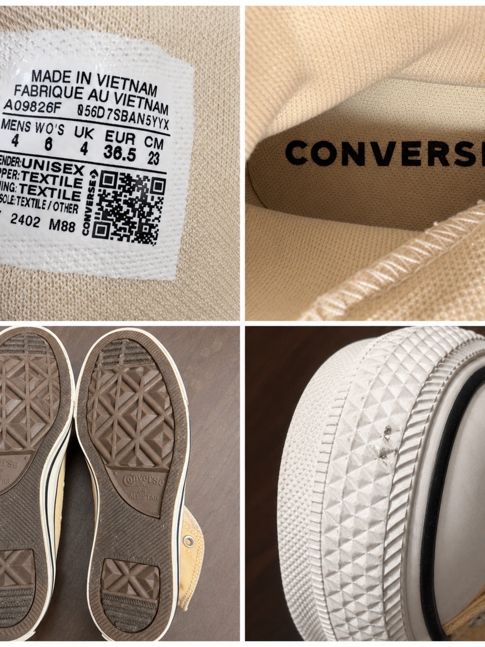 Converse Yellow High Top Canvas Sneakers - Picture 3 of 3